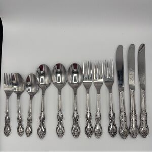 International Stainless Flatware Verona Replacement 3 Forks, 3 Knives, 5 Spoons